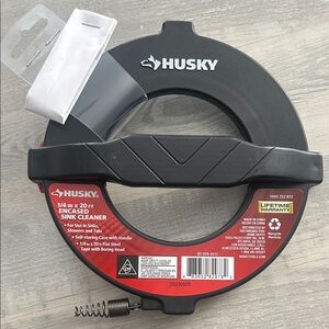 Husky - 1/4" x 20 FT Encased Sink Drain Cleaner Snake